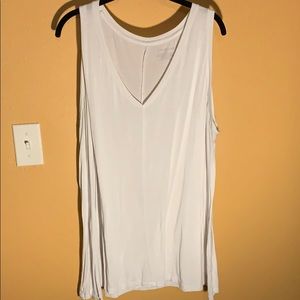 White long tank top